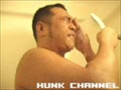 「【HUNK SPURT】重量級兄貴の迫力満点ケツ振りオナニー!!」より