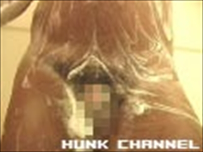 「【HUNK SPURT】重量級兄貴の迫力満点ケツ振りオナニー!!」より